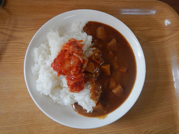 カレー キムチ