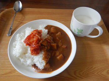カレー キムチ