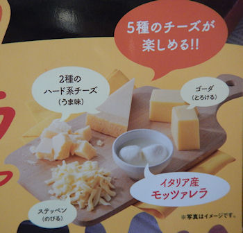 ガスト 5種チーズ×2種ソースのハンバーグ